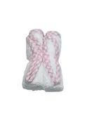 3 Martha's Check Trimmed Washcloths, Set of 2