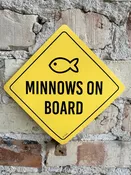 Minnows on Board, Fishing Sticker | 5" Outdoor Fishing Sticker — Swift Printing