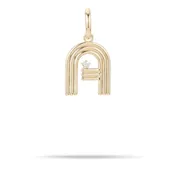 Adina Reyter Groovy Diamond Initial Hinged Charm - A