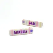 2PK BAR CLIPS | birthday babe