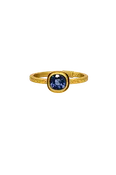 Exquisite 18k Yellow Gold Cornflower Blue Sapphire Ring - 90ct Jewelry Gift — Jon Thomas Fine Jewelry
