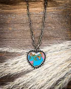 Amara Stone Heart Fashion Necklace