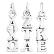 Fraternity & Sorority Sterling Silver Lavalier Drop