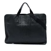 Bottega Veneta Intrecciato Trimmed Leather Soft Briefcase