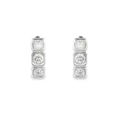 18K Gold Diamond Earrings