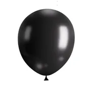12 Inch Black Latex Balloons, Helium Quality – 10 Pack