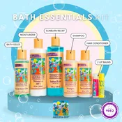 Bath Essentials Kit (Includes 8 oz Moisturizer, 8 oz Sunburn Relief, 4 oz Shampoo, 4 oz Hair Conditioner, 4 oz Bath Gelee, Lipkist Lip Balm, Prickly Pear Lip Balm)