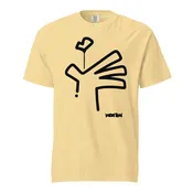 GIVE / Unisex garment-dyed heavyweight t-shirt