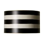 Black Stripe Drum Shade