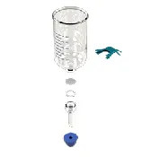 25mm Glass Microanalysis Holder, 300 ml, KGS 25 B