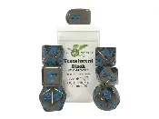 7-Set Translucent Black – Lt Blue