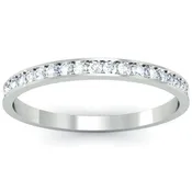 0.50 cttw Single Row Pave Set Diamond Eternity Band