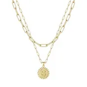 Letter S Reversible Necklace