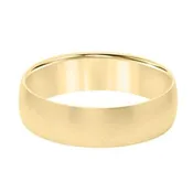 14K Ultra Low Dome Comfort Fit Wedding Band - 5mm