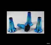 Blue Luster Lilly Shade — Welcome to Santa Barbara Glassblowing Studio