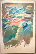 SOLD   Margaret Wirstrom Evangeline  (American, NY, b. 1943),  "Rain Study" — driftwood modern