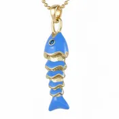 Abundance Fish Necklace - Royal Blue