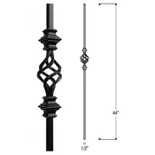 Double Knuckle With A Basket Iron Baluster