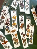 Mulberry Paper Bookmarks with real flowers