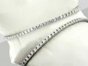 BRILLIANT DIAMOND TENNIS BRACELET IN 18 KARAT WHITE GOLD