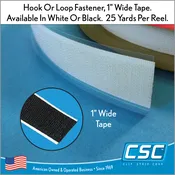 3/4" Hook & Loop Fastener Tape – Adhesive-Backed Nylon Tape for Retail Displays,