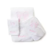 3 Piece Bath Towel Set, Bow