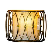 Bronze Oval Cage Wall Sconce