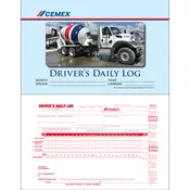 BK-009 Driver Daily Log Book