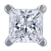 10K White Gold Lab Grown Diamond Stud Earrings