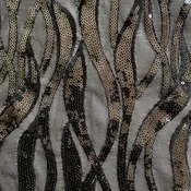 Admire Sequin Mesh – Black / Black