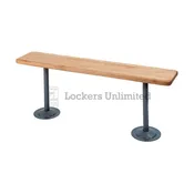 9.5″ Wide Locker Room Bench With Pedestals