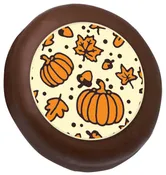 Autumn Pumpkins Print Decorated Cookies