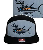 "BUCK- EYE FADED GLORY" 7 Panel Trucker Hat For Men And Women