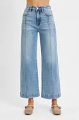 Risen High Rise Crop Wide Jeans