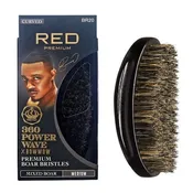 360 Power Wave Boar Curved Palm Brush