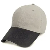 Ash with Charcoal Visor - Unstructured Baseball Cap