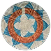 14 in Handwoven Southwestern Field Basket, River Grass & Date Leaf