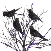 Black Crow Clip Decor 4 Pack
