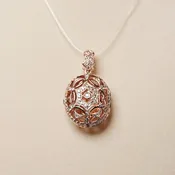 14K Rose Gold Diamond Oval Locket Pendant 1.23 CTW | Avior Jewelry — Avior Jewelry
