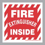 F440D Fire Extinguisher Inside label