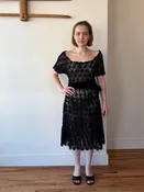 Handmade crochet skirt set