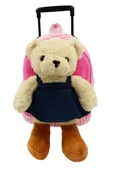 Bear with Denim Dress Travel Buddies Backpack