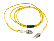 100 Meter - LC TO LC 50/125 OM4 Duplex Multimode Fiber Optic Cable - Yellow