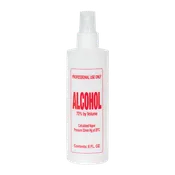 8 oz. Imprinted Empty Bottle - Alcohol - Spray Top