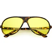 1980's Retro Oversize Blue Light Filtering Lens Aviator Sunglasses C699