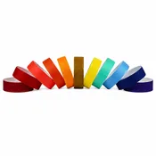 1"  Solid Color Tyvek Wristbands
