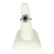 1 CT Alexandrite & Diamond Ring in 14K White Gold – 1.6 CT SI2 G Diamonds