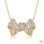 All-Diamond Bow Pendant