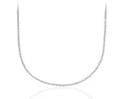14K W Gold 22" 050 Dia Cut Cable Chain