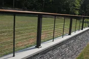 Chesapeake Railing by Key-Link with Horizontal Cable Level Top Rail Kit 36″ height